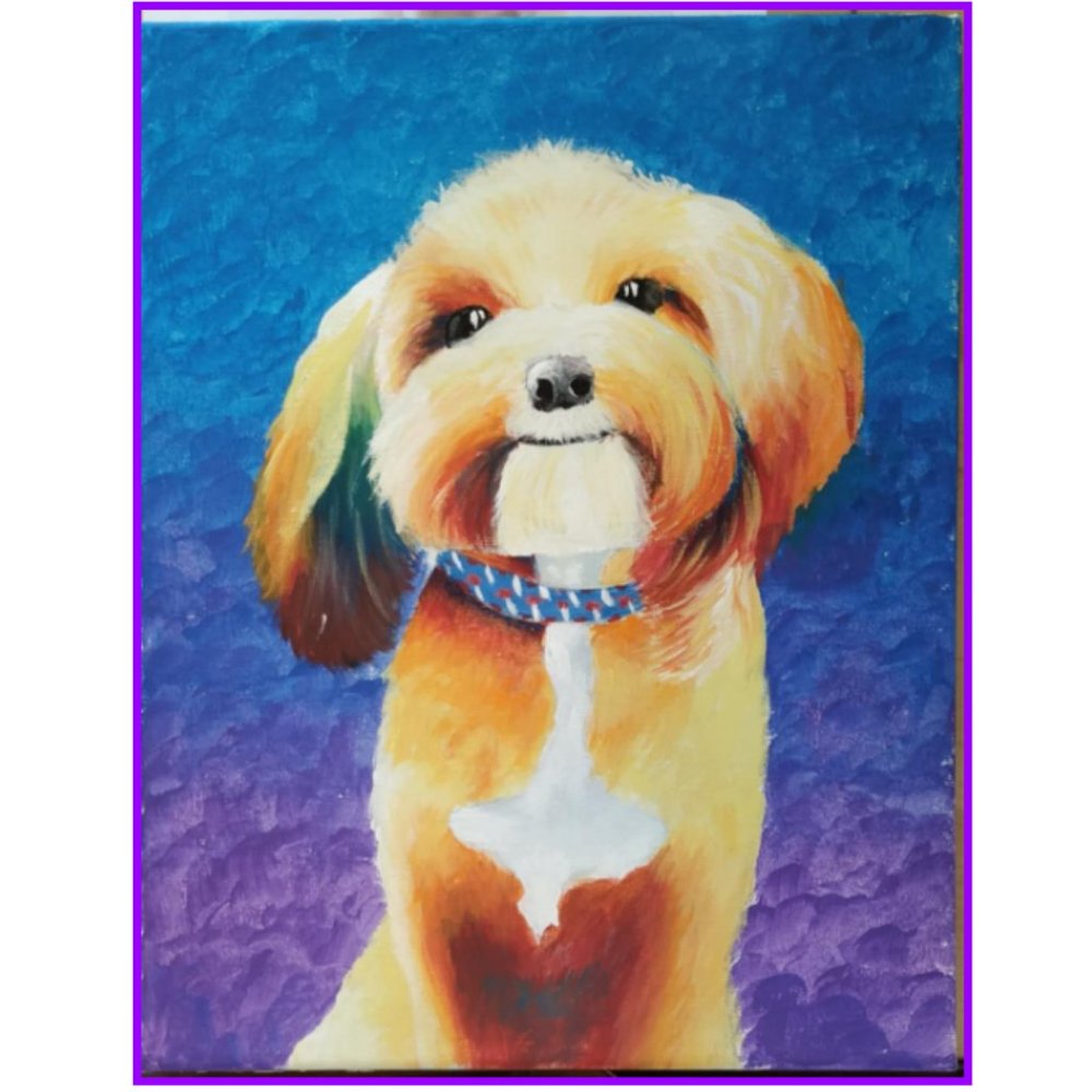 HAND PAINTED ACRYLIC ON CANVAS PAINTING 11*15